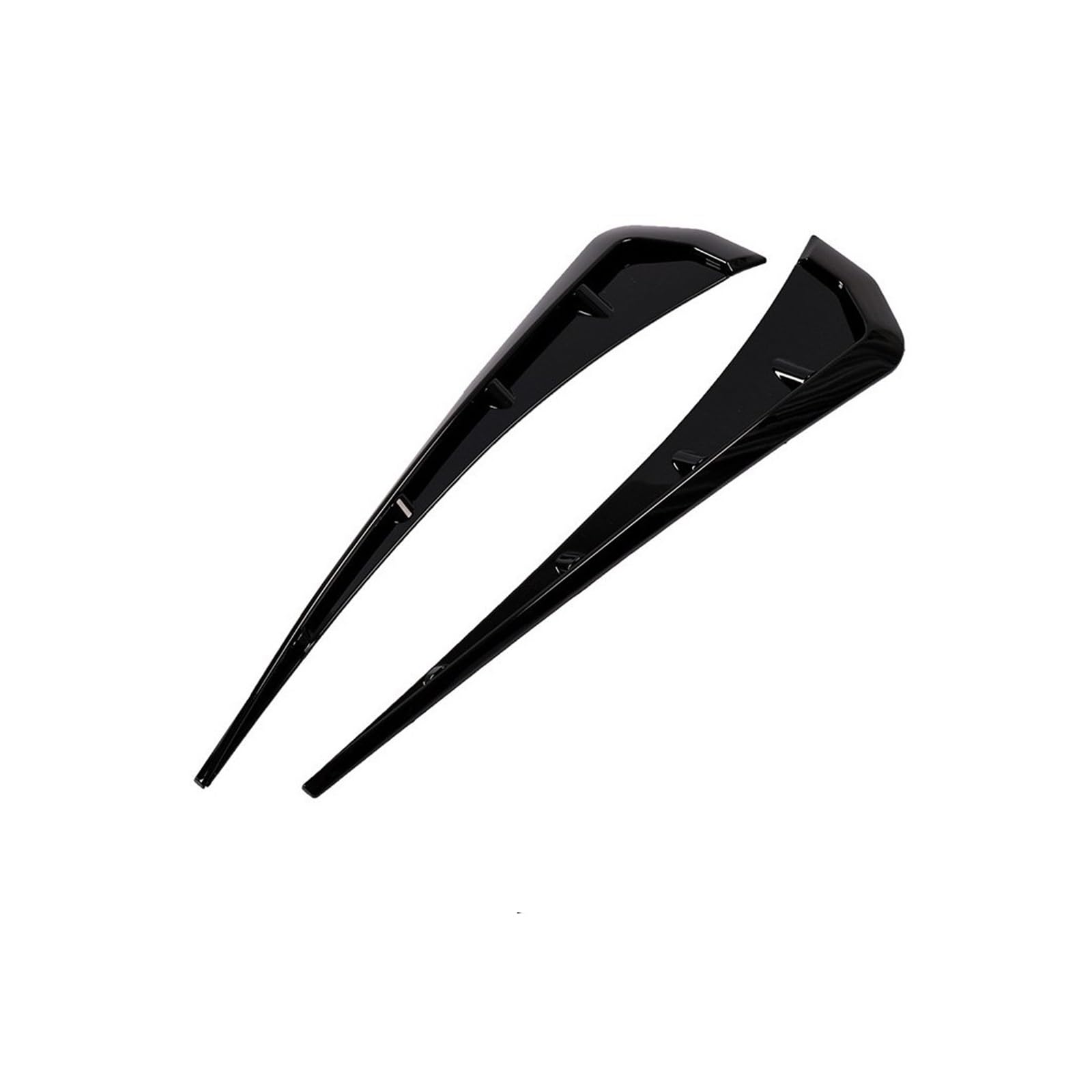 Winglet Diffusor 2 Teile/Satz Für Civic Auto Seite Fender Spoiler Wind Messer Seite Kiemen Universal Air Vent Dekorative Seite Flügel Aufkleber Seitenschweller(Shiny Black) von RFSHOP