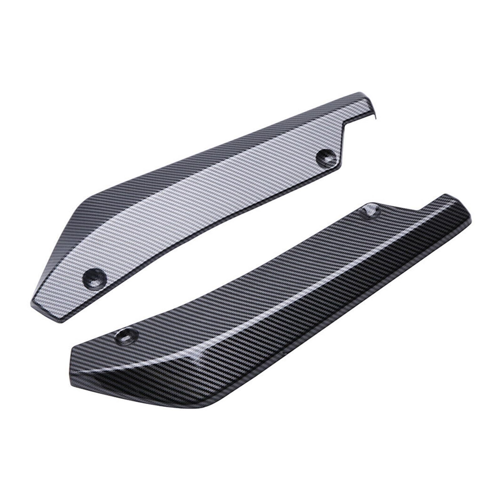 Winglet Diffusor 2PCS 40CM Für F30 F31 F32 F33 F22 Hinten Stoßstange Canards Splitter Seite Spoiler Abdeckung Trim Aufkleber Auto Zubehör Universal Seitenschweller(Kohlefaser-Optik) von RFSHOP