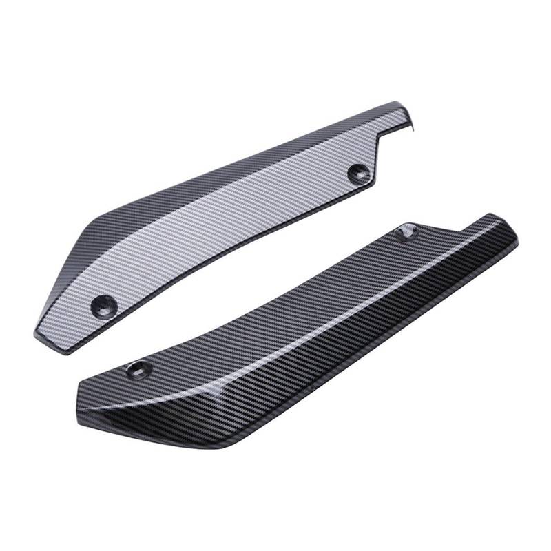 Winglet Diffusor 2PCS 40CM Hinten Stoßstange Canards Splitter Seite Spoiler Abdeckung Trim Aufkleber Universal Auto Zubehör Für F30 F31 F32 F33 F22 Seitenschweller(Kohlefaser-Optik) von RFSHOP