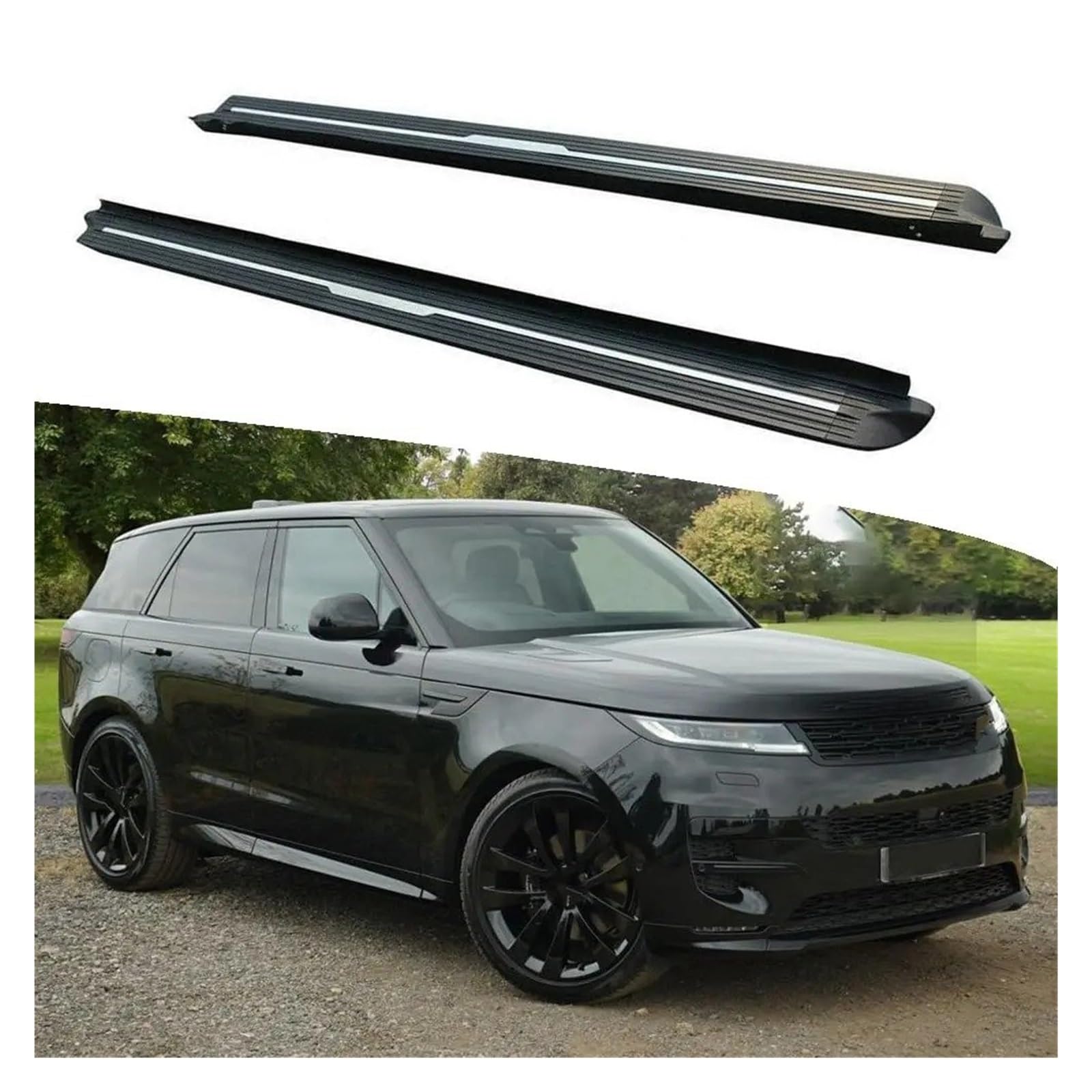 Winglet Diffusor 2PCS Seite Schritte Trittbretter Nerf Bars Für Land Für Rover Für Range Für Rover Für Sport 2023 2024 Seitenschweller(C) von RFSHOP