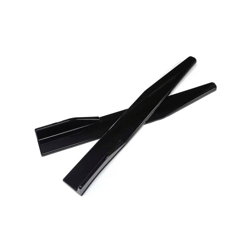 Winglet Diffusor 2PCS Universal Auto Seite Röcke 86cm Links Rechts Schutz Panels Anti-Crash Diffusor Für Auto Seite Flügel Splitter Stoßstange Lip Seitenschweller(Bright Black) von RFSHOP