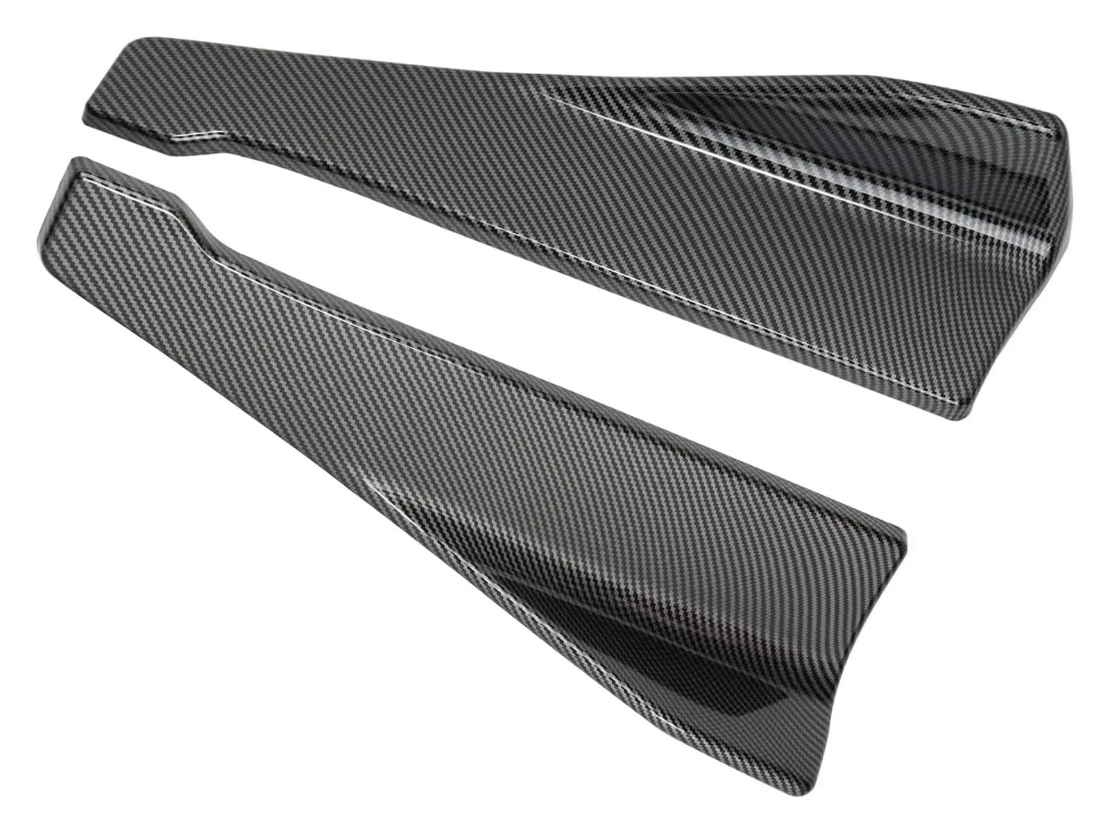 Winglet Diffusor 2PCs Auto Hinten Lip Stoßstange Seite Röcke Splitter Flossen Spoiler Winglet Schürze Canards Diffusor Kotflügel Für Mitsubishi 3000GT Seitenschweller(Kohlefaser) von RFSHOP