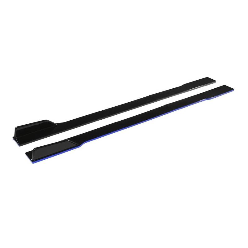 Winglet Diffusor 2m Für Benz W205 W204 W203 W211 W212 W213 W117 C117 W176 Für AMG Für GTR Auto Seite Rock Extensions Spoiler Rocker Splitter Seitenschweller(Blau) von RFSHOP