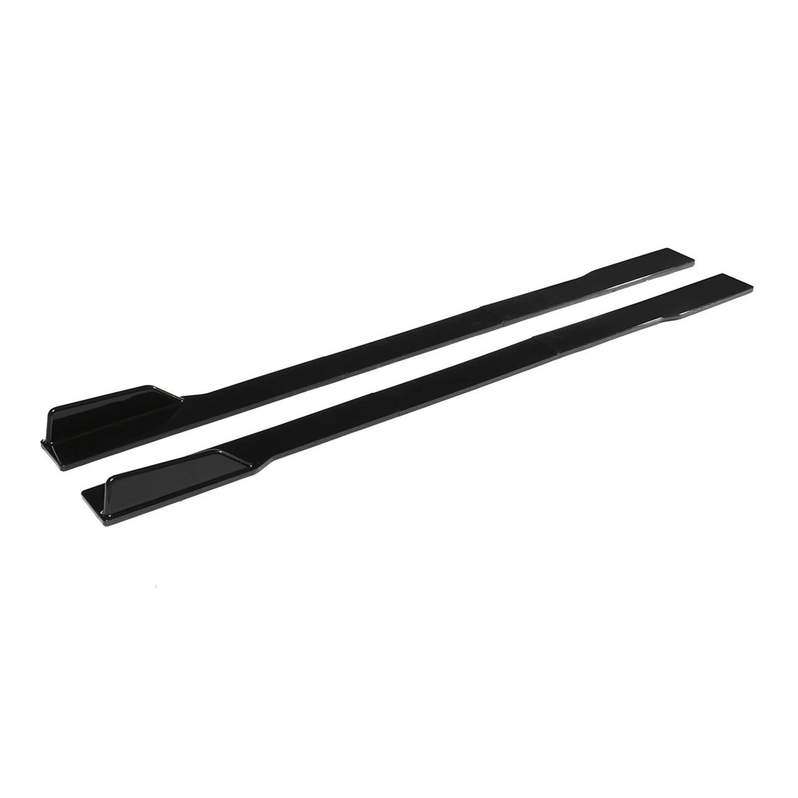 Winglet Diffusor 2m Für Benz W205 W204 W203 W211 W212 W213 W117 C117 W176 Für AMG Für GTR Auto Seite Rock Extensions Spoiler Rocker Splitter Seitenschweller(Schwarz) von RFSHOP