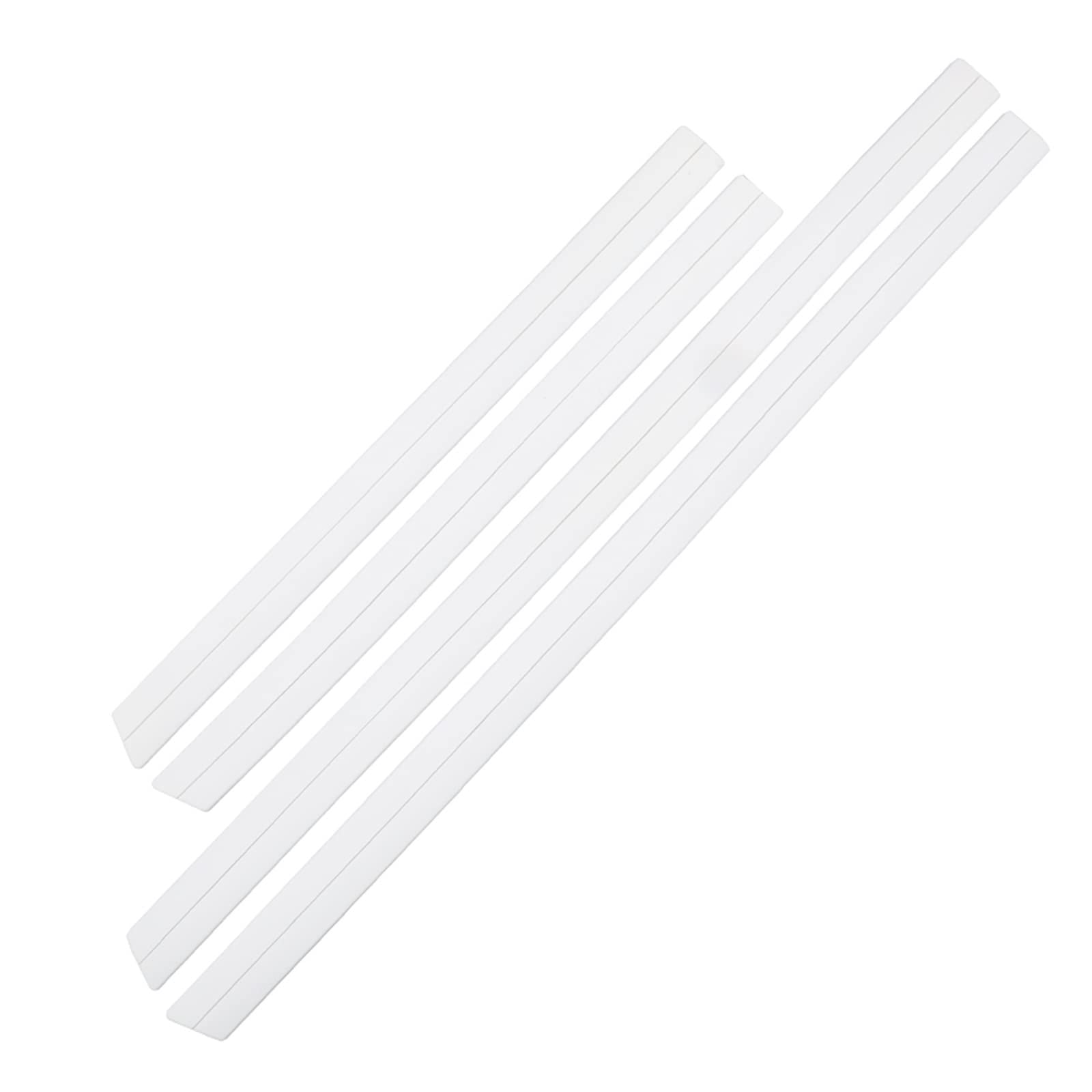 Winglet Diffusor 4 Stück Autotürschutz Karosseriekantenschutz Aufkleber Seitenschweller Kratzfester Dekorativer Schutzaufkleber Vollschwarz Universal Seitenschweller(2PCS 93CM- 2PCS 63CM) von RFSHOP