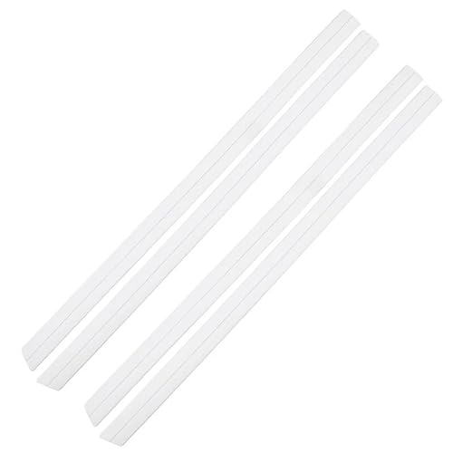 Winglet Diffusor 4 Stück Vollschwarz/Weiß Universal Autotürschutz Karosseriekantenschutz Aufkleber Seitenschweller Anti-Kratz-dekorativer Schutzaufkleber Seitenschweller(White a) von RFSHOP