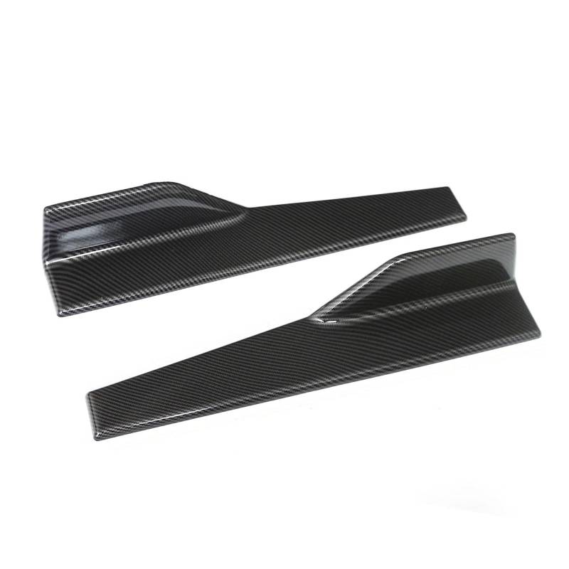 Winglet Diffusor 45 cm 2 Teile/Satz Universal Auto Wide Body Seitenschweller Splitter Kit Modifizierte Seitenschweller Rocker Anti-Scratch Winglet Flügel Stoßstange Seitenschweller(Kohlenschwarz) von RFSHOP