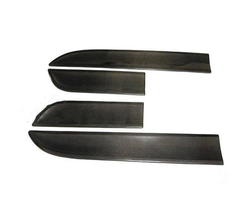 Winglet Diffusor 4PCS Carbon Faser Tür Panel Seite Rock Moulding Trim Schutz Abdeckung Streifen Splitter Für Macan 2014-2018 2019 2020 2021 2022 2023 Seitenschweller von RFSHOP