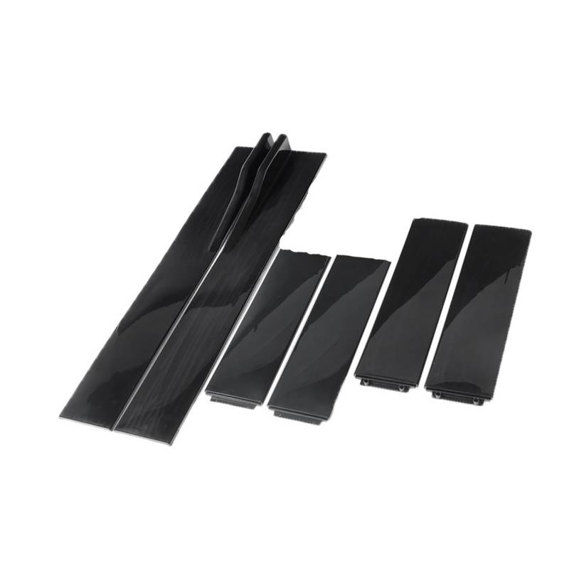 Winglet Diffusor 6 Stück Für A3 A4 A5 A6 A7 A7 A8 Q3 Q5 Q7 RS5 RS6 RS7 S3 S4 TT Universal 1,6 M/62,9 Zoll Auto-Seitenschwellerverlängerungen Außenzubehör Seitenschweller(B-Model-Bright Black) von RFSHOP