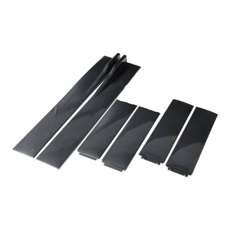 Winglet Diffusor 6 Stück Für A3 A4 A5 A6 A7 A7 A8 Q3 Q5 Q7 RS5 RS6 RS7 S3 S4 TT Universal 1,6 M/62,9 Zoll Auto-Seitenschwellerverlängerungen Außenzubehör Seitenschweller(B-Model-Carbon Fiber) von RFSHOP