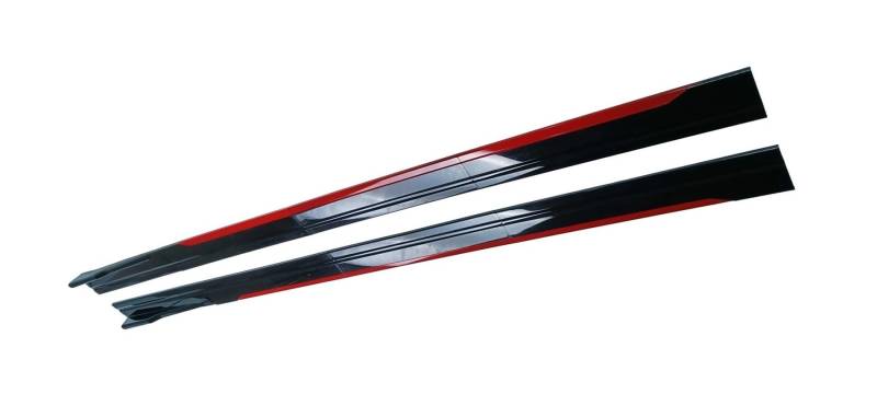 Winglet Diffusor 8 Pcs Für A3 Für A4 Für A5 Für A6 Für A7 Für A8 Universal Auto Seite Rock Winglet Splitter Lip Seite Spoiler Seitenschweller(Rot) von RFSHOP