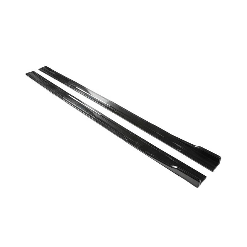 Winglet Diffusor 8 Stück 2,18 M/2 M Seitenschwellerverlängerung Kipphebelplatte Lippentrenner Autoscooter-Styling Universal Verstellbar Seitenschweller(2.18m Bright Black) von RFSHOP