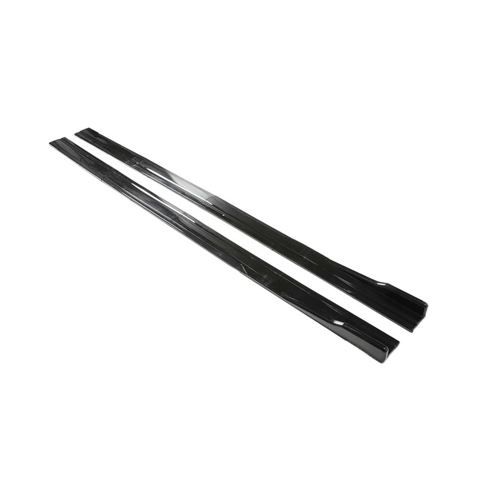 Winglet Diffusor 8 Stück 2,18 M/2 M Seitenschwellerverlängerung Kipphebelplatte Lippentrenner Autoscooter-Styling Universal Verstellbar Seitenschweller(2m Bright Black) von RFSHOP