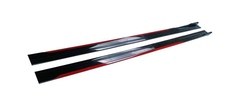 Winglet Diffusor 8 Stück Für Ford Für Mustang Für Focus RS ST Für Fiesta Für Mondeo Alle Modelle Universal Auto Seitenschweller Winglet Splitter Lip Side Spoiler Seitenschweller(Rot) von RFSHOP