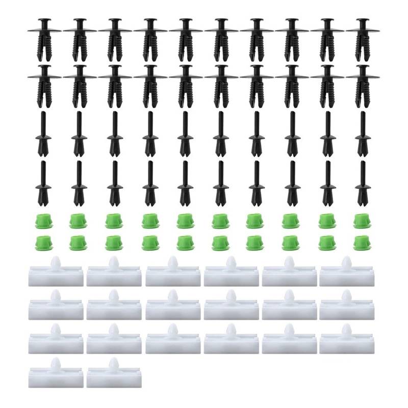 Winglet Diffusor 80 Stück Für E36 316i 318i M3 Kunststoff-Auto-Clips Seitenschweller-Rock-Clips Rocker Panel Moulding Clip Retainer Fastener Clips Seitenschweller von RFSHOP
