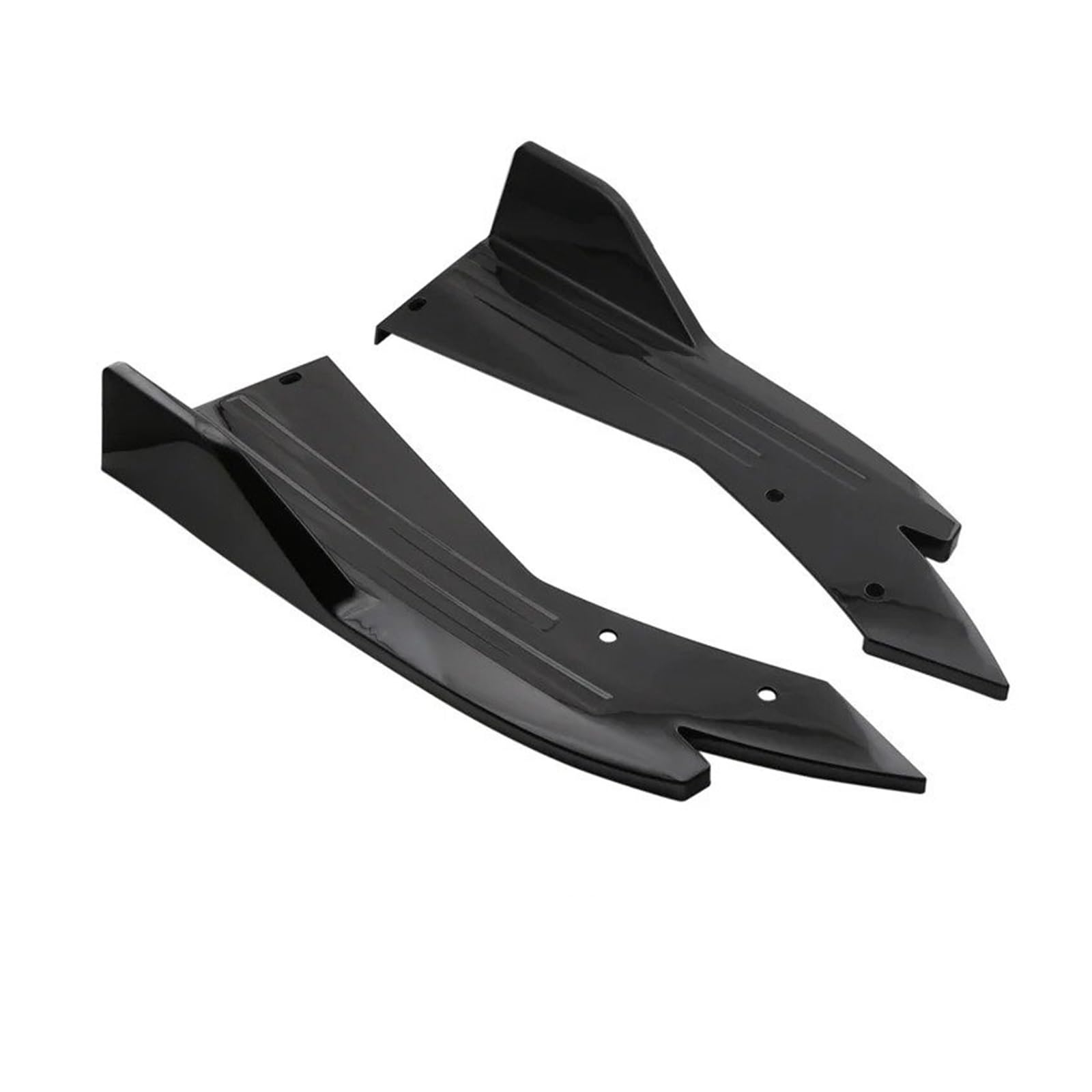 Winglet Diffusor Auto Heckstoßstange Diffusor Splitter Spoiler Canards Seitenschweller Abdeckung Für E90 E46 F20 Seitenschweller(Schwarz) von RFSHOP