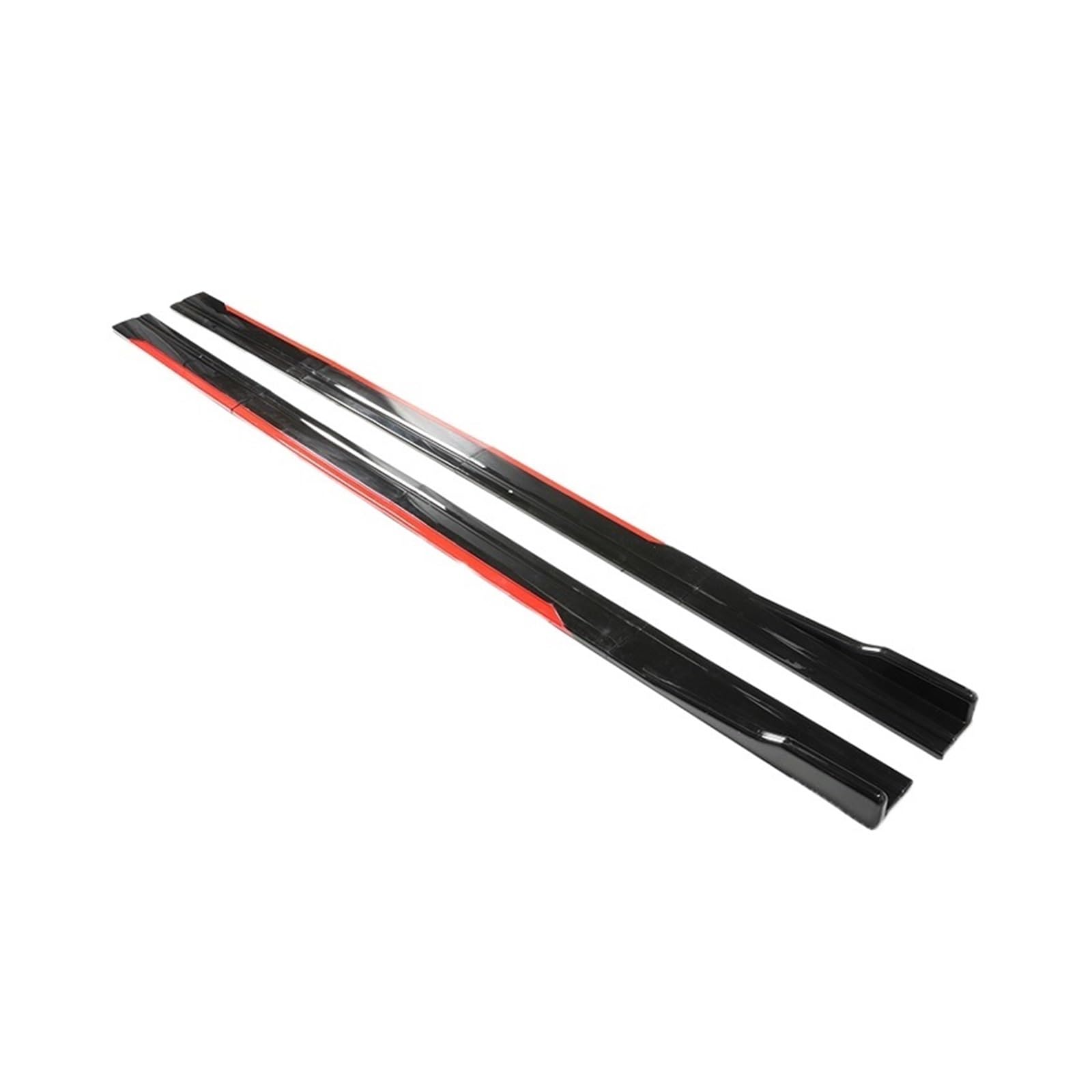 Winglet Diffusor Auto-Seitenschweller Für Mazda Verstellbar Modifizierte Stoßstangenverlängerung Rockerplatte Lippe Kohlefaser Seitenschweller(2.18m Red Black) von RFSHOP