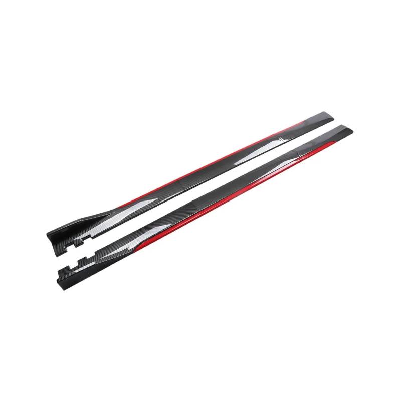 Winglet Diffusor Auto Seitenschweller Universal Verlängerung Splitter Body Kit Ersatzteile Ersatz Zubehör Für G30 G31 X5 E70 X6 E71 X1 Seitenschweller(Carbon Fiber Red) von RFSHOP