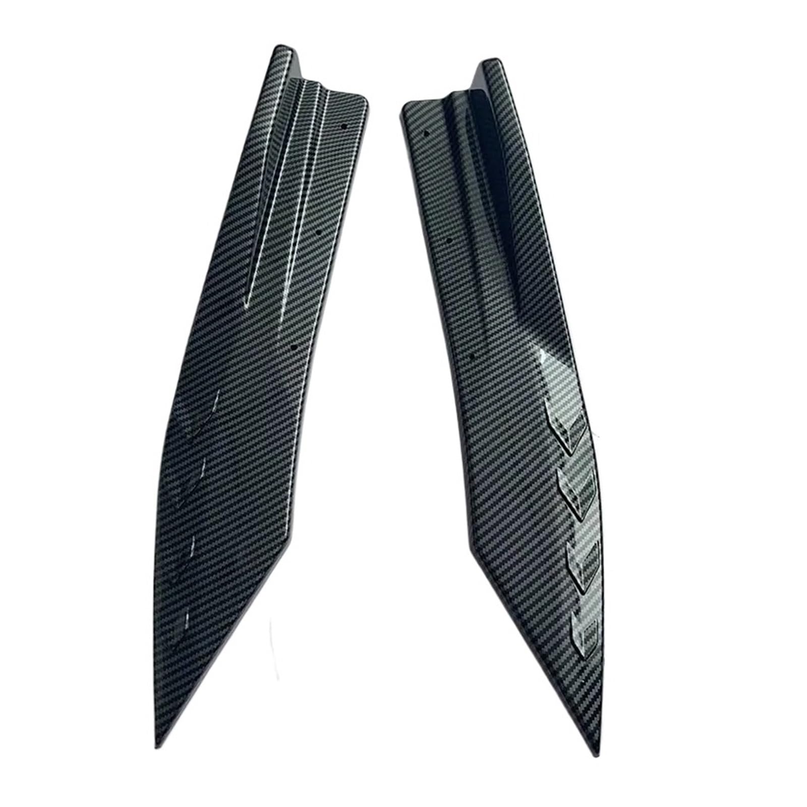 Winglet Diffusor Auto Vorne Hinten Stoßstange Streifen Lip Spoiler Diffusor Splitter Kratzschutz Carbon Fiber Winglets Seite Rock Verlängerung Universal Seitenschweller(Kohlefaser) von RFSHOP