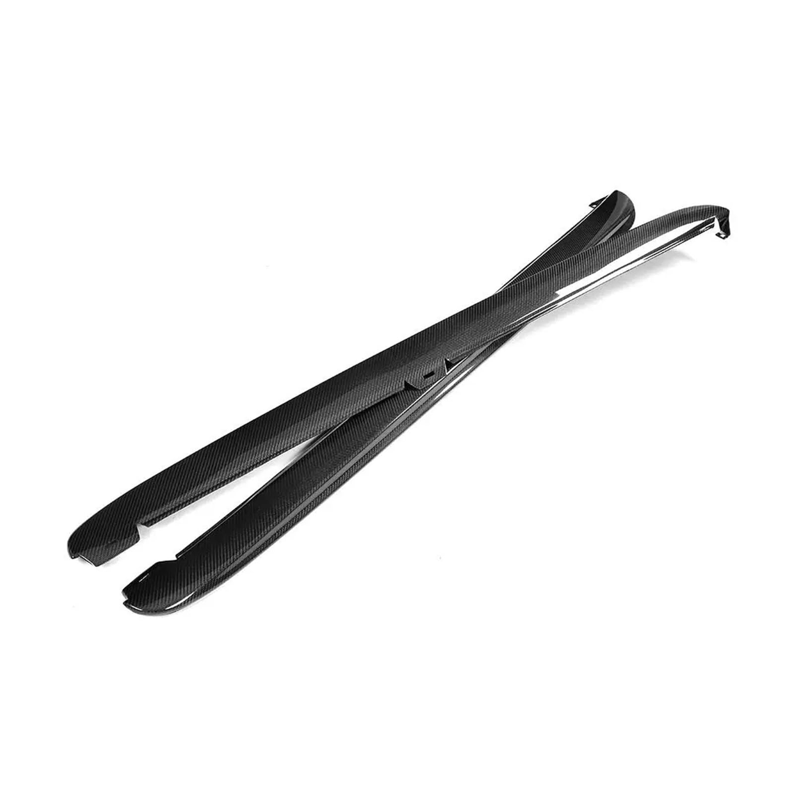 Winglet Diffusor Carbon Faser/PP Seite Rock Verlängerung Körper Schürze Kits Für VW Für Golf 6 MK6 Für GTI 2010 2011 2012 2013 Auto Aufkleber Spoiler Seitenschweller(Kohlefaser) von RFSHOP