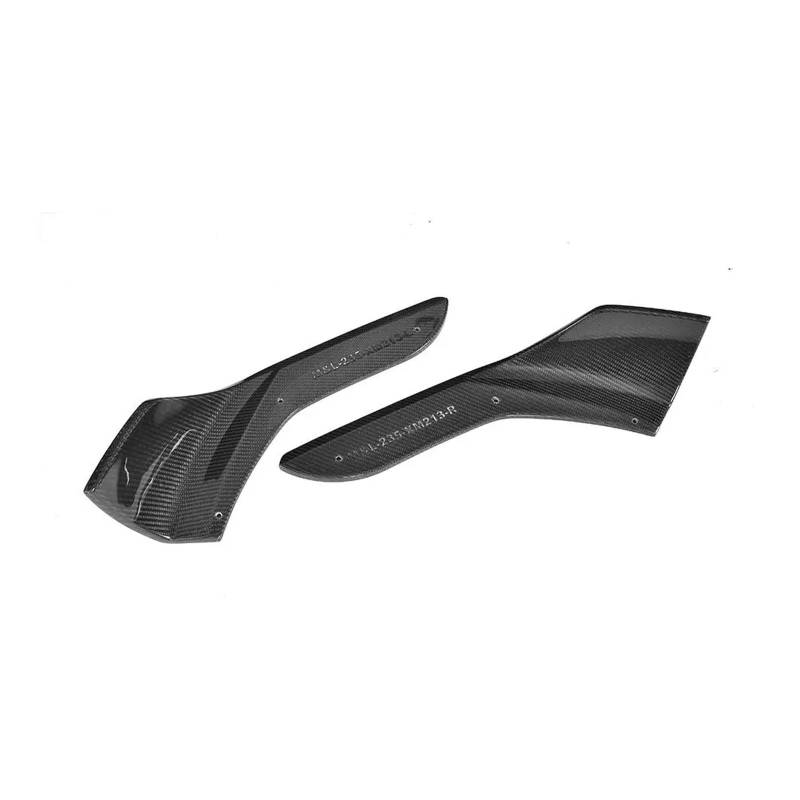 Winglet Diffusor Carbon Fiber Front Bumper Cupwings Seite Röcke Splitter Für 2 Serie Wettbewerb Für Coupe Für F87 M2 2016-2020 Klappen Canards Schürze Seitenschweller(Front Splitter) von RFSHOP