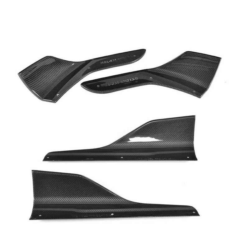 Winglet Diffusor Carbon Fiber Front Bumper Cupwings Seite Röcke Splitter Für 2 Serie Wettbewerb Für Coupe Für F87 M2 2016-2020 Klappen Canards Schürze Seitenschweller(Front and Side) von RFSHOP