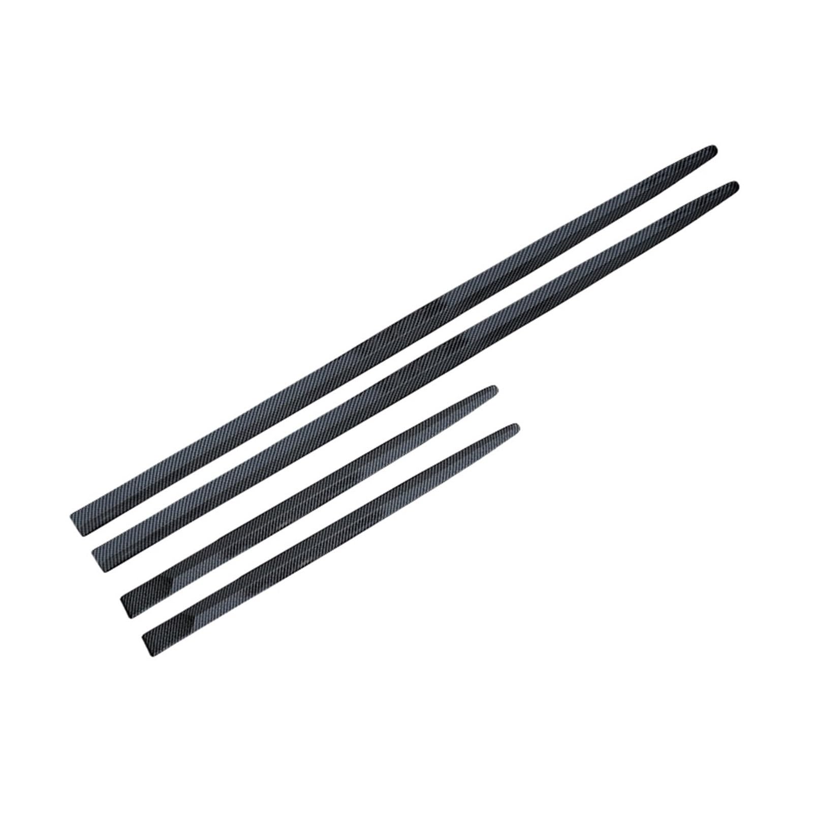 Winglet Diffusor Chrom-Carbonfaser-Schwarze Türseiten-Körperformteile Zubehör Abdeckung Zierschutz Aufkleber Rahmen Universal Seitenschweller(Carbon Fiber Black) von RFSHOP