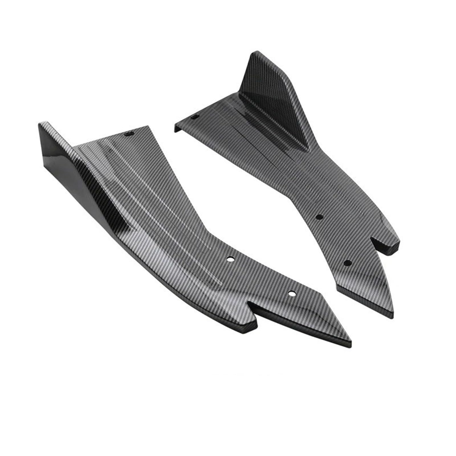 Winglet Diffusor Für A4 B8 Für Golf 5 6 7 Auto Heckschürze Diffusor Splitter Spoiler Canards Seite Röcke Abdeckung Seitenschweller(Carbon Look) von RFSHOP