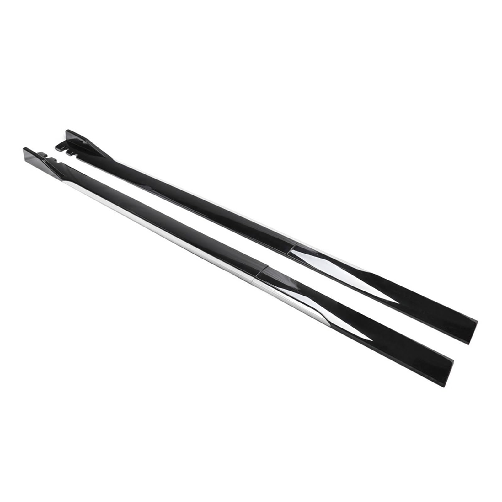 Winglet Diffusor Für Auto Seitenschweller Seitenschwellerverlängerung Kipphebelplatte Lippentrenner Stoßstange 8 Stück 2 M/2,2 M Universal Seitenschweller(2M Black White) von RFSHOP