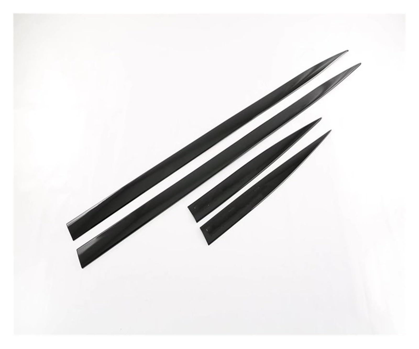 Winglet Diffusor Für Benz C-Klasse W206 Für Sport C180 C200 C300 2022 2023 ABS Chrome Side Door Körper Molding Moulding Trim Auto Zubehör Seitenschweller(Piano Black) von RFSHOP