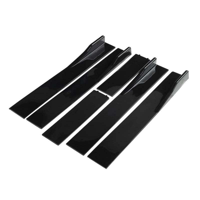 Winglet Diffusor Für Benz W211 W212 W213 E-Klasse E220 E250 E350 E280 E300 E63 AMG 1 Paar 2M Universal Auto Seitenschweller Verlängerung Rocker Panels Lippensplitter Seitenschweller(D-Model Black) von RFSHOP