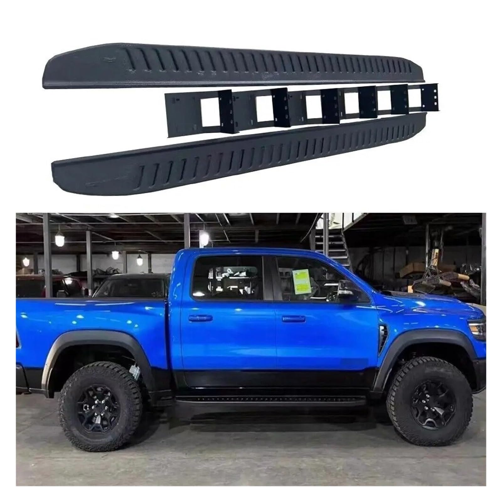 Winglet Diffusor Für Dodge Für RAM 1500 Für TRX 2022 2023 2024 Feste Trittbretter Seite Schritt Nerf Bars Auto Zubehör Seitenschweller von RFSHOP