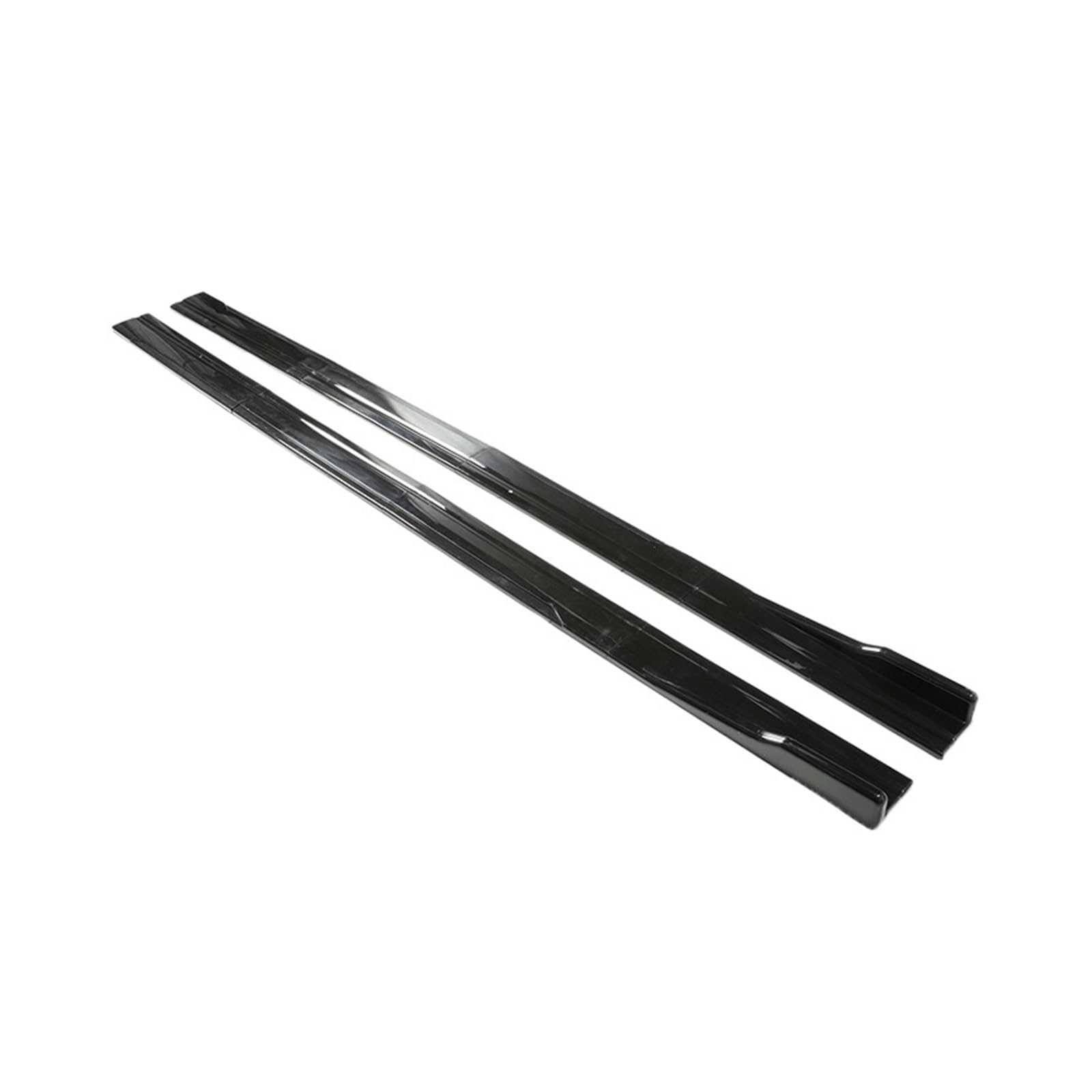 Winglet Diffusor Für E39 E46 E53 E90 E92 E93 E60 E61 X5 Auto Seite Rock Einstellbare Bumper Modifiedextension Rocker Platte Lip Carbon Faser Seitenschweller(2m Bright Black) von RFSHOP