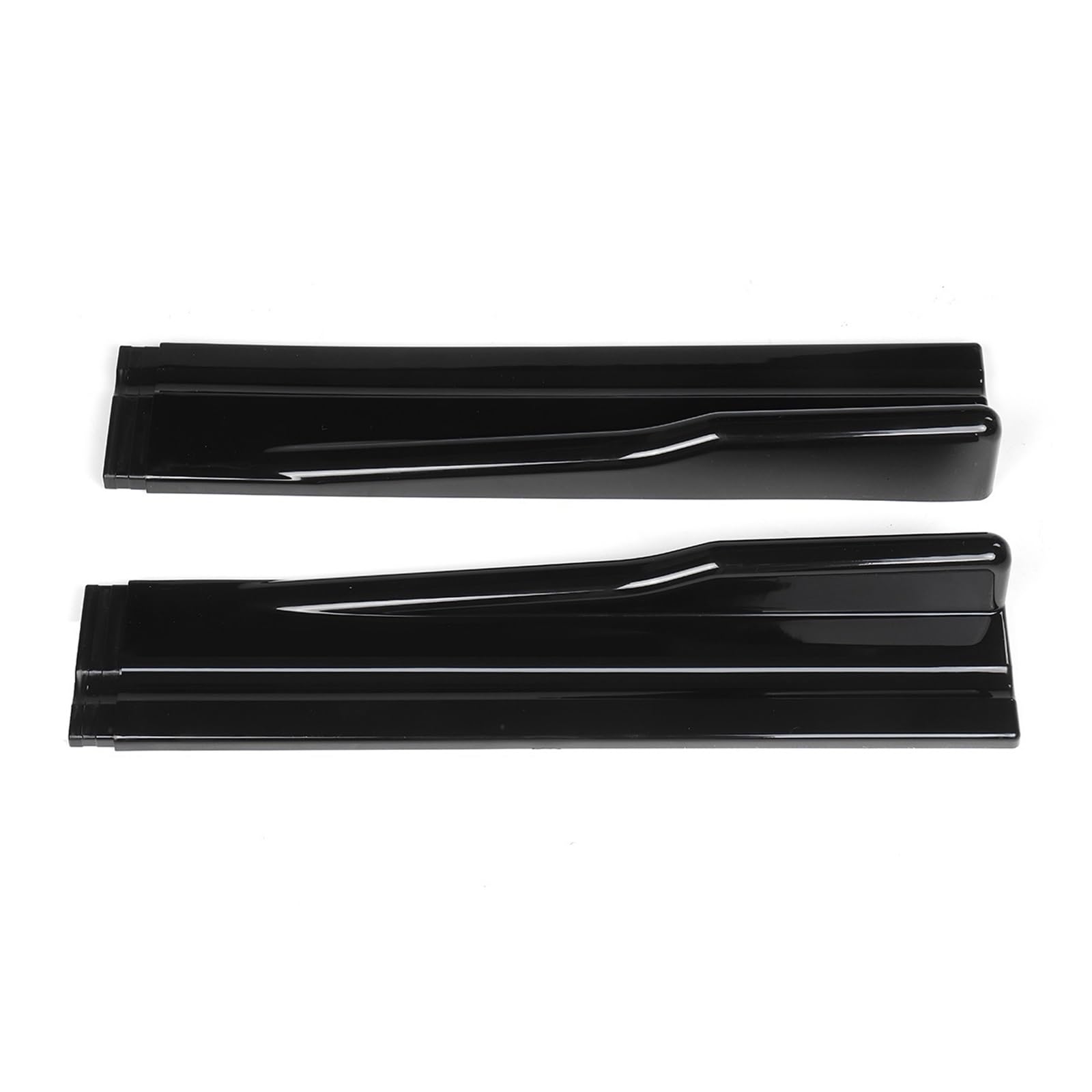 Winglet Diffusor Für Ford Für Mustang Für Focus RS ST Für Fiesta Für Mondeo 8PCS Universal 2,2 M Seite Rock Verlängerung Rocker Platte Lip Separator Stoßstange Seitenschweller(Glossy Black) von RFSHOP