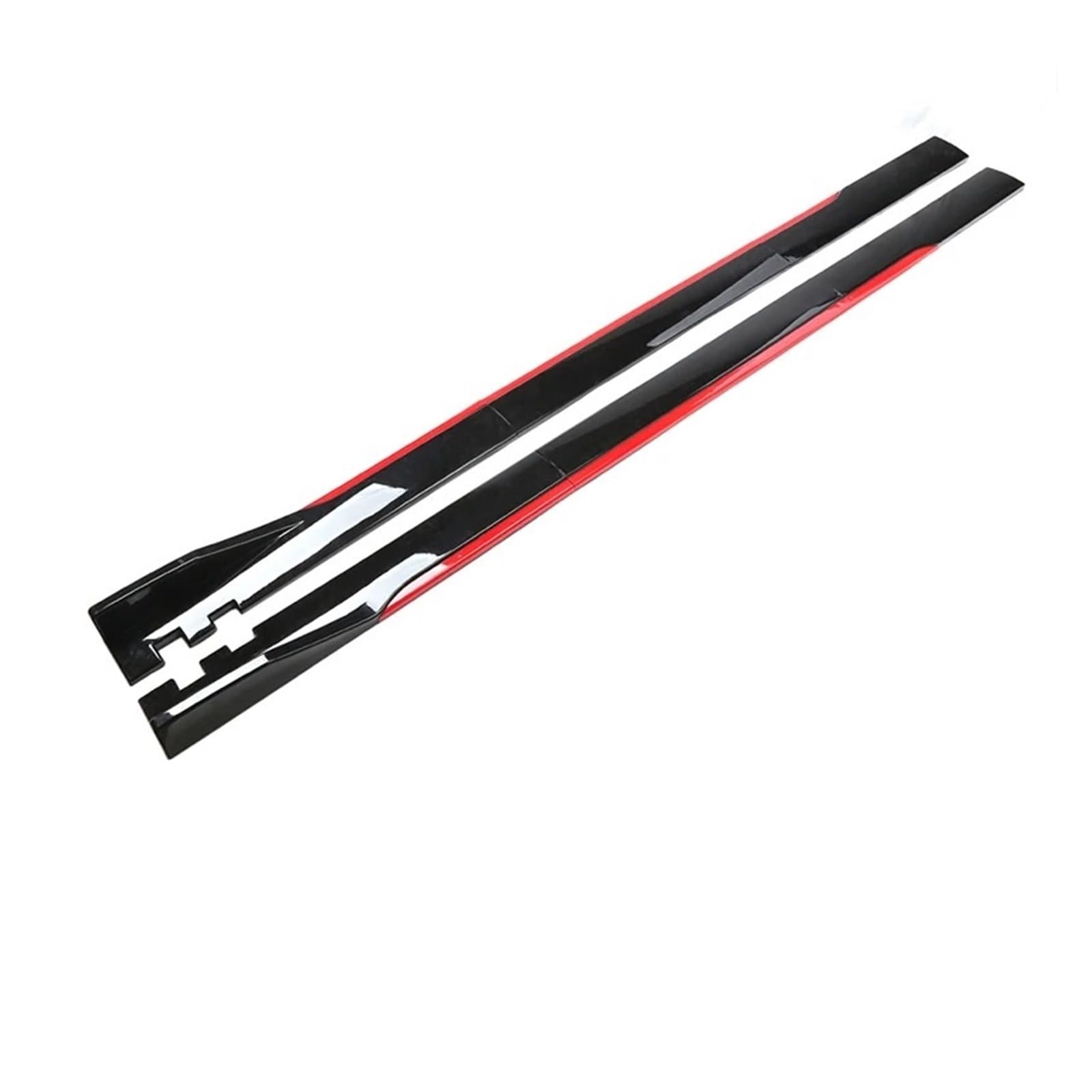 Winglet Diffusor Für Mazda Universal Seitenschweller Verlängerung Diffusor Bodykit Auto Styling Außenzubehör Seitenschweller(200cm Black Red) von RFSHOP