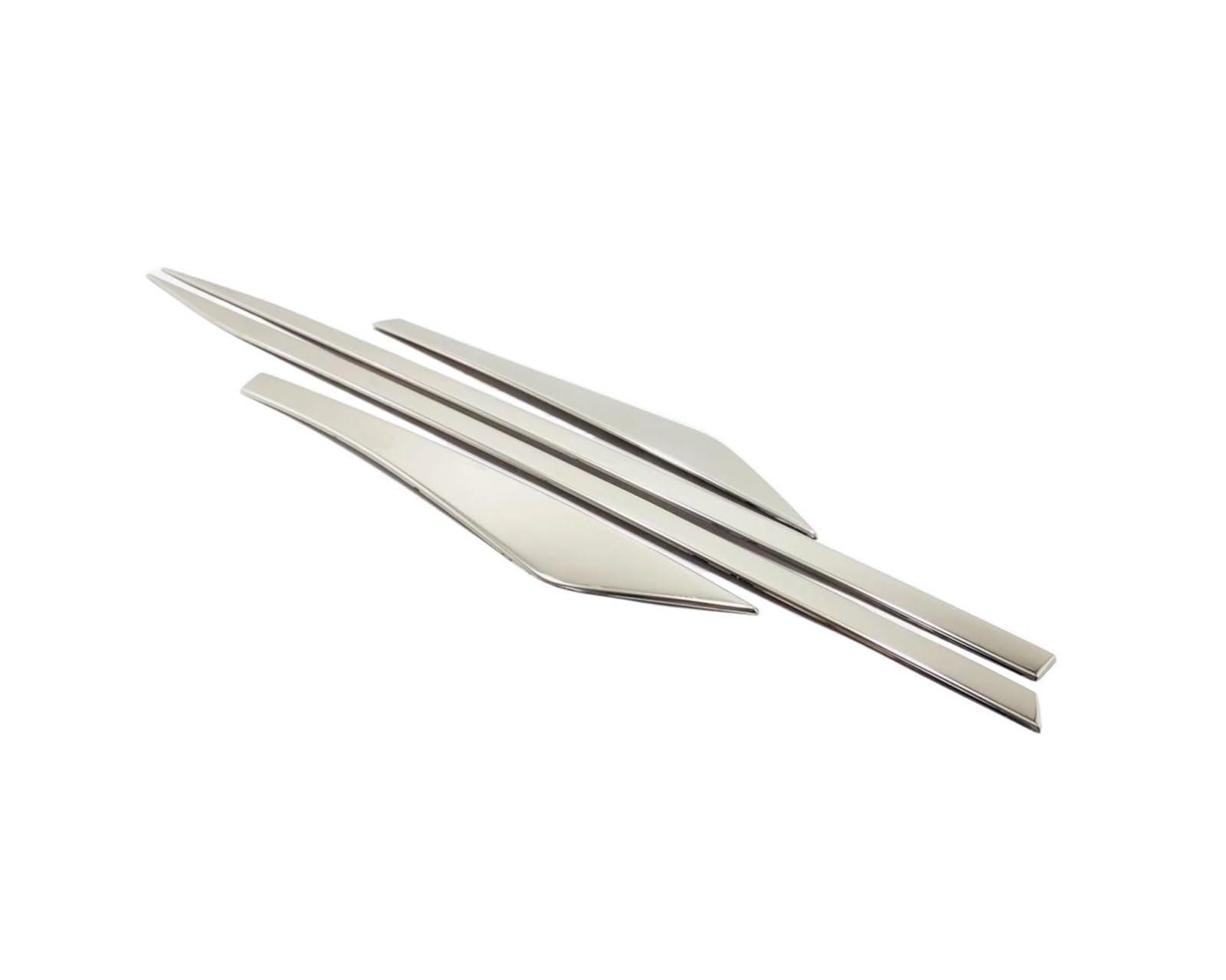 Winglet Diffusor Für Nissan Für X-Trail Für Xtrail Für Rogue 2021 2022 2023 ABS Kunststoff/Edelstahl Side Door Körper Molding Abdeckung Trim Styling Zubehör Seitenschweller(Stainless Steel) von RFSHOP