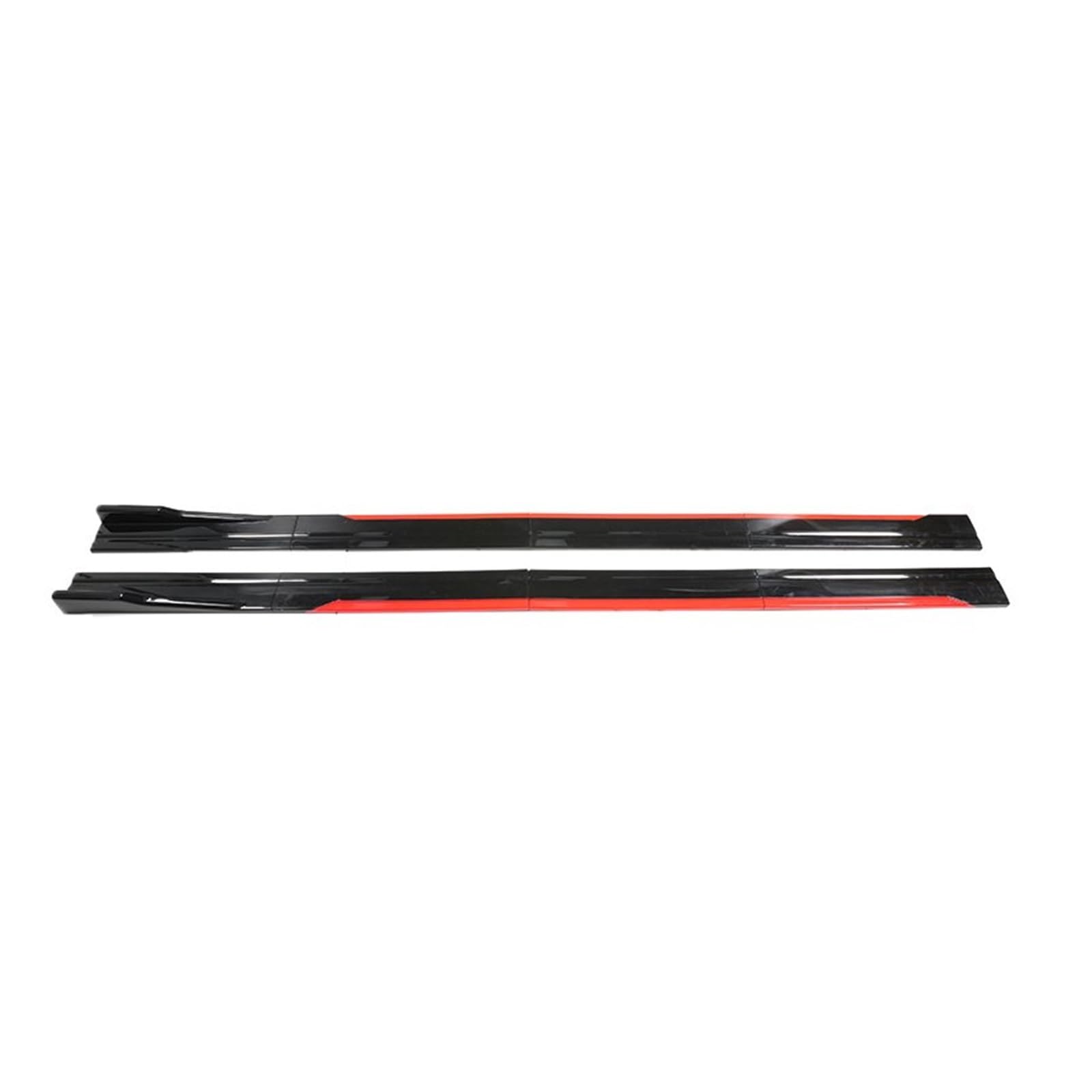 Winglet Diffusor Für VW Für MK6 Für MK7 8PCS Universal 2,2 M Seite Rock Verlängerung Rocker Platte Lip Separator Stoßstange Seitenschweller(Black and Red) von RFSHOP