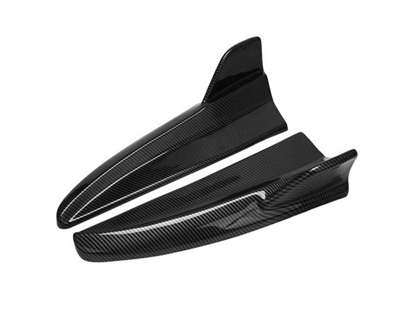 Winglet Diffusor Hinten Stoßstange Splitter Diffusor Seite Spoiler Abdeckung Für Benz C-Klasse C180 C200 C300 C63 W205 2015-2021 2020 2019 2018 2017 2016 Seitenschweller(Kohlefaser-Optik) von RFSHOP