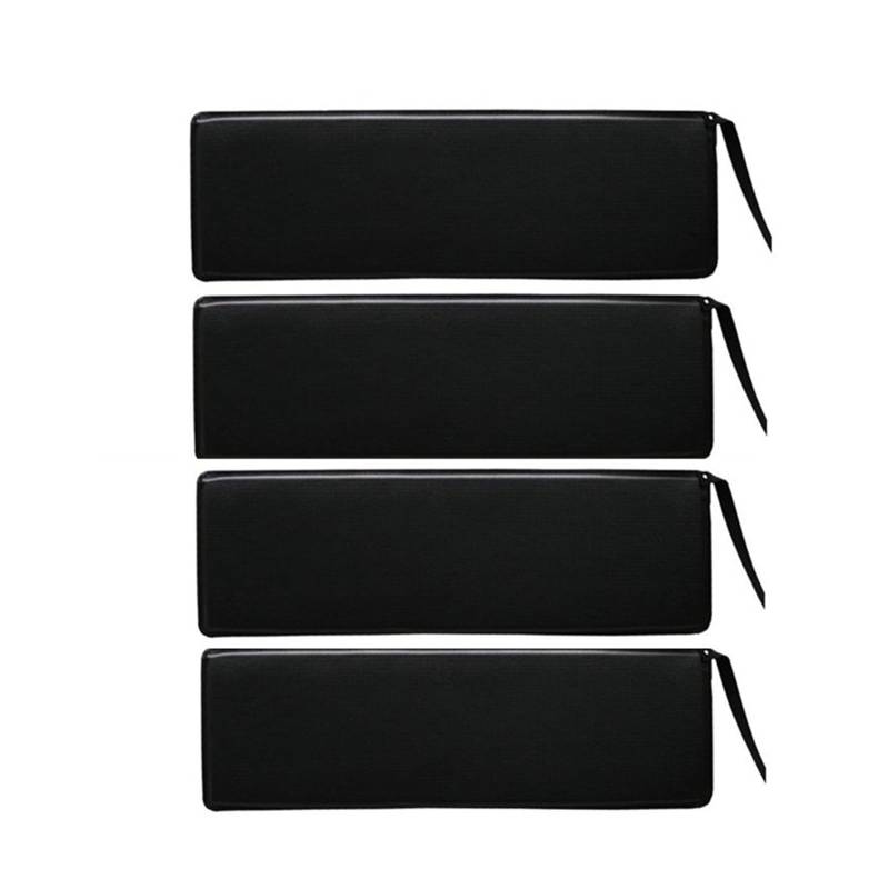 Winglet Diffusor Magnetischer Eisen-Tür-Seitenkantenschutz, Dekorativer Antikollisionsschutz-Aufkleberstreifen, Karosserie-Anti-Kratz-Streifen, Klebstofffrei Seitenschweller(Black 4PCS) von RFSHOP