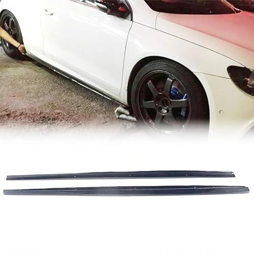 Winglet Diffusor Seitenkörper-Rock-Schürzen-Kits Aus Kohlefaser Für VW Für Scirocco R Für GTS 2009–2015 2016 Auto-Stoßstangenverlängerungen Lippen-Seitenschweller Seitenschweller(Kohlefaser) von RFSHOP