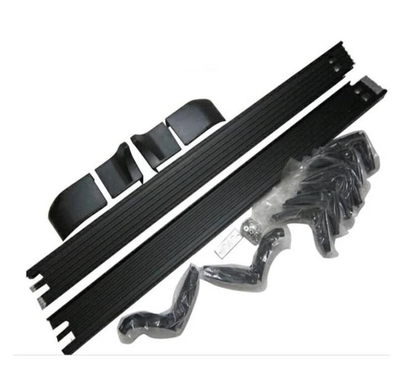 Winglet Diffusor Trittbrett Seite Schritt Nerf Bar Für Toyota Für Land Für Cruiser LC100 FJ100 450 4700 1998-2005 2006 2007 Pedal Bars Zubehör Seitenschweller(Schwarz) von RFSHOP