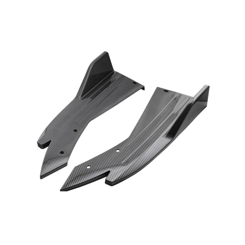 Winglet Diffusor Universal 2PCS Auto Hintere Stoßstange Lip Winglets Seite Rock Splitter Spoiler Flügel Trim Auto Dekorative Pretective Seitenschweller(Kohlefaser) von RFSHOP