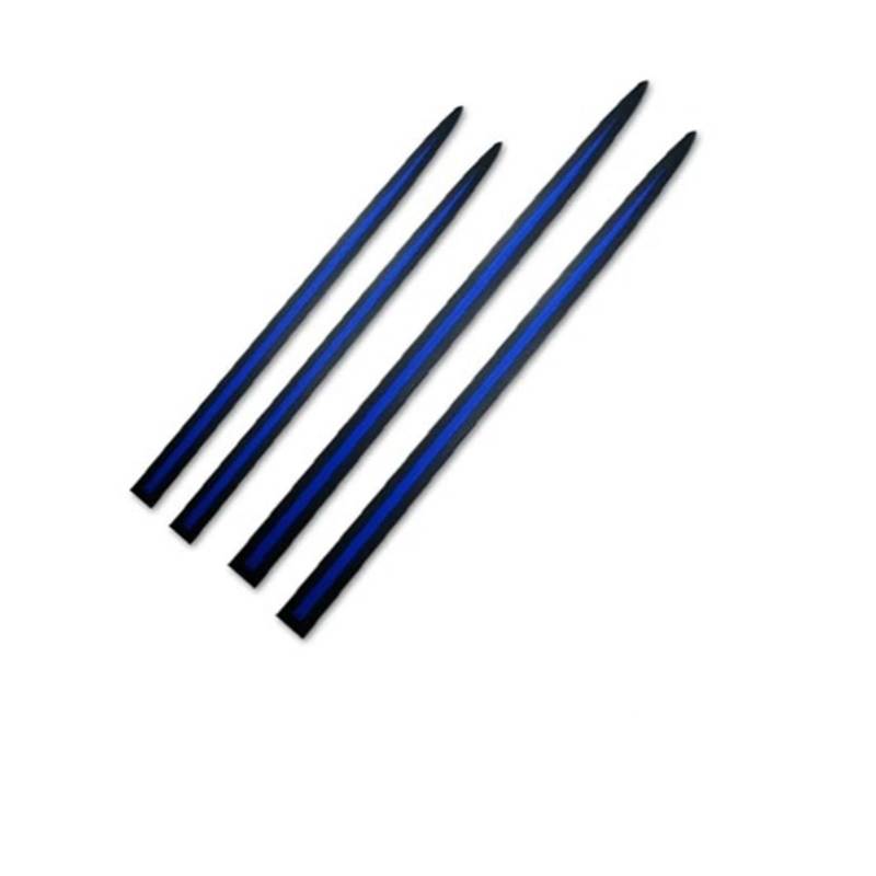 Winglet Diffusor Universal 4PCS Voll Schwarz Auto Körper/Seite Tür Anti-kollision Anti-Scratch Dekoration Schutz Klebestreifen Auto Aufkleber Seitenschweller(Black Blue) von RFSHOP