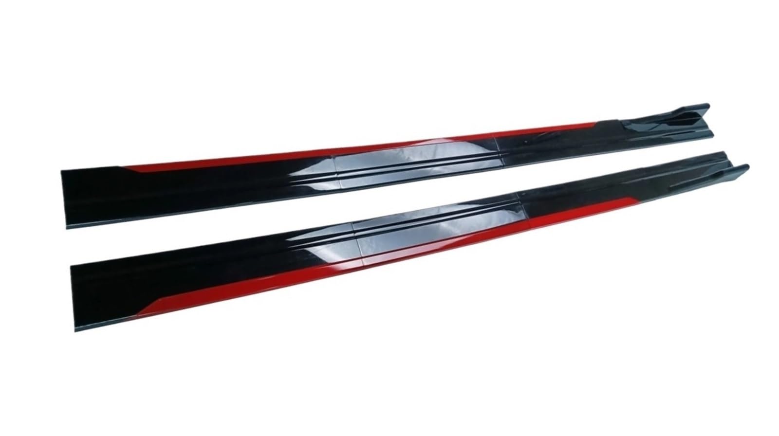 Winglet Diffusor Universal 8 Stück Auto Seitenschweller Winglet Splitter Lip Side Spoiler Für A3 A4 A5 A6 A7 A7 A8 Q3 Q5 Q7 RS5 RS6 RS7 S3 S4 TT Alle Modelle Seitenschweller(Rot) von RFSHOP