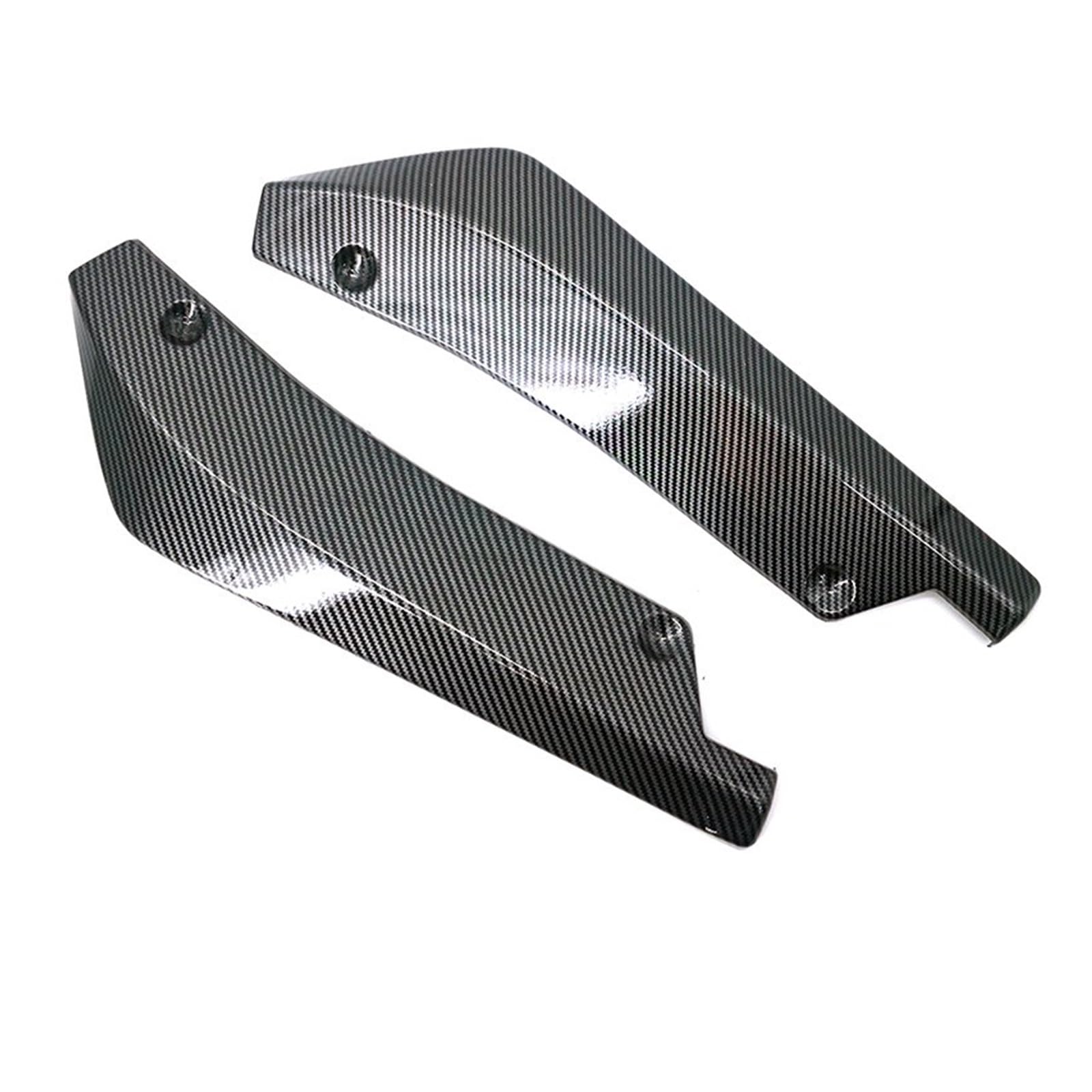 Winglet Diffusor Universal Auto Vorne Hinten Stoßstange Streifen Lip Spoiler Diffusor Splitter Scratch Protector Verlängerung Carbon Faser Winglets Seite Rock Seitenschweller(Kohlefaser-Optik) von RFSHOP