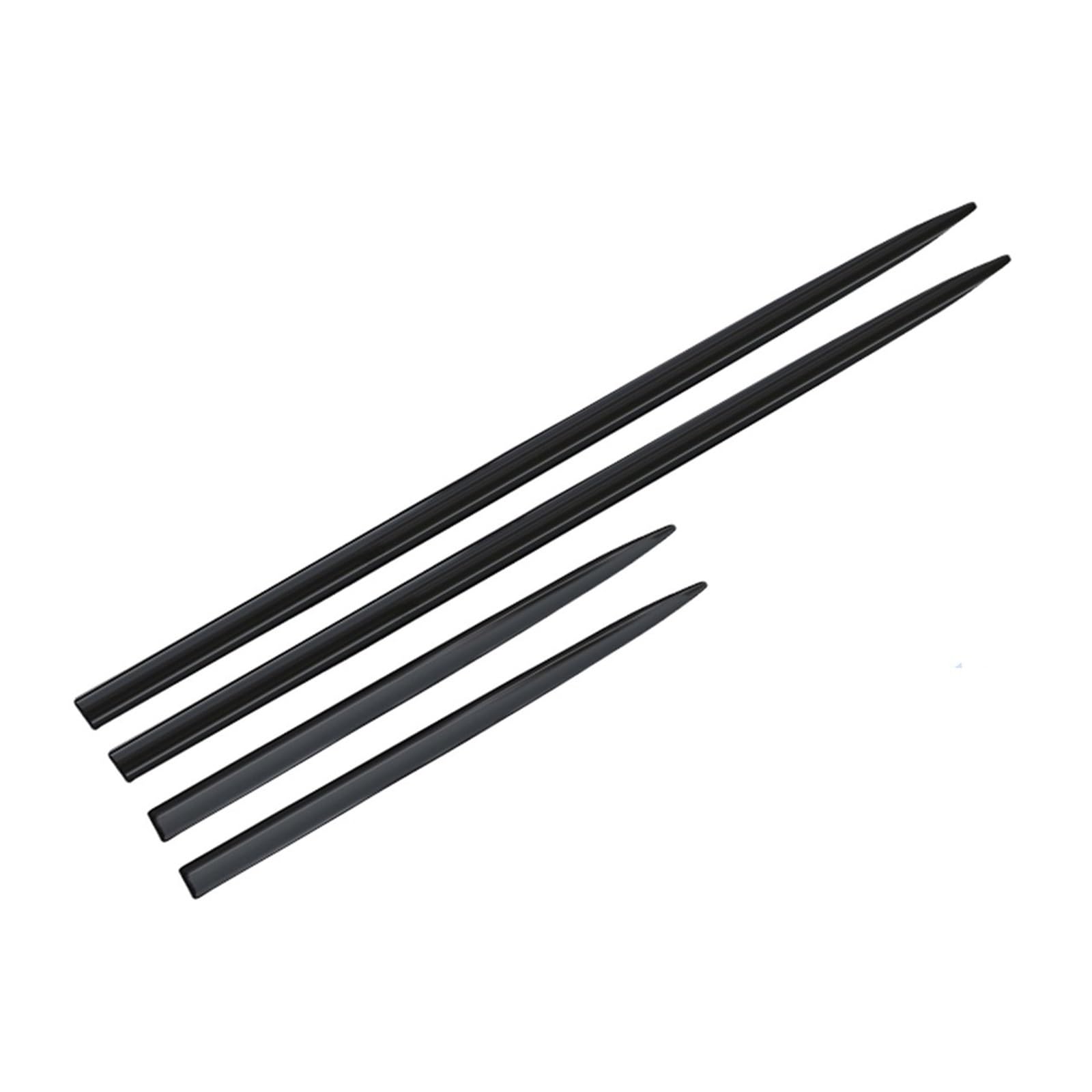 Winglet Diffusor Universal Carbon Fiber Schwarz Tür Seite Körper Form Zubehör Abdeckung Trim Schutz Aufkleber Rahmen Seitenschweller(Schwarz) von RFSHOP