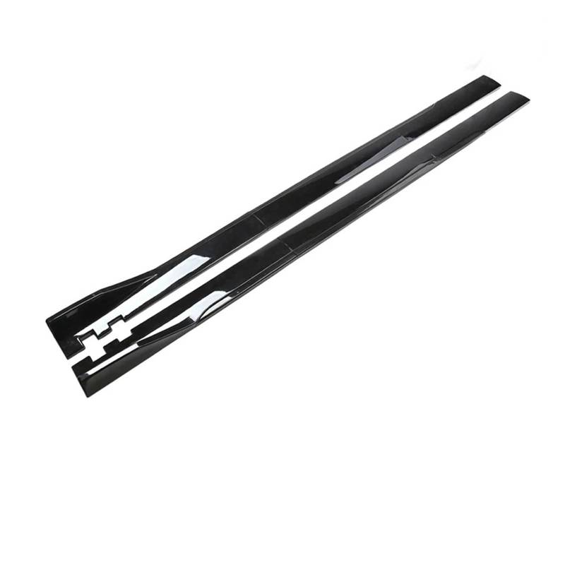 Winglet Diffusor Universal Seitenschweller Verlängerung Diffusor Bodykit Auto Styling Außen Zubehör Für Toyota Für Kia Für Hyundai Seitenschweller(220cm Black) von RFSHOP