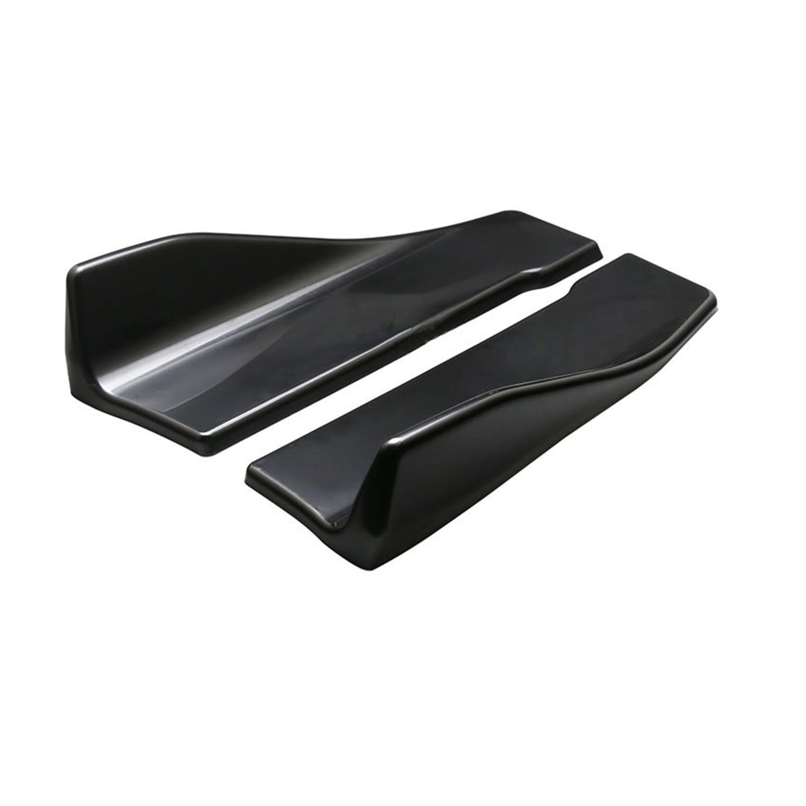 Winglet Diffusor Universeller 35 cm Langer Styling-Autospoiler Seitliche Frontstoßstange Hintere Seitenschweller Lippe Rockerflügel Glänzende Schwarze Schutzleisten Seitenschweller von RFSHOP