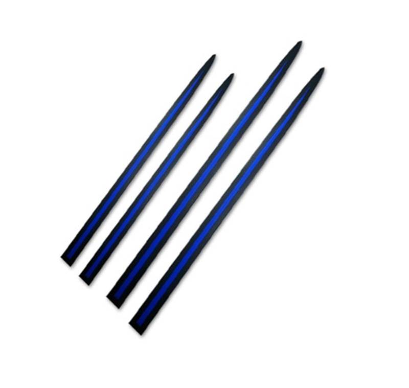 Winglet Diffusor Vollständiger Schwarzer Autoaufkleber 75–60 cm Verlängert Den Körper Kratzfest Dekorativer Aufkleber Auto-Seitentür-Kantenschutz Weicher Streifen Seitenschweller(Black Blue) von RFSHOP