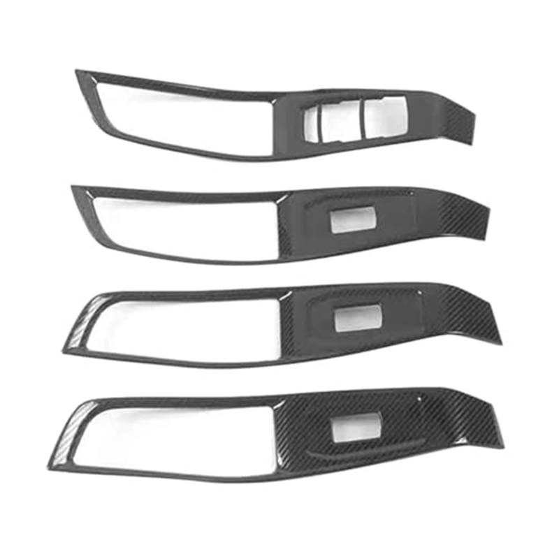 4PCS Auto Edelstahl Fensterheber Schalter Taste Panel Abdeckung Trim, for MG, for MG, for 5 2021 Dekor Rahmen Zubehör Abdeckung der Schalttafel von RFVBG